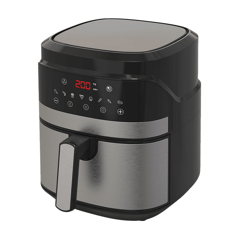 5.5L触摸屏数显温度定时器控制空气炸锅YYZG-550AS