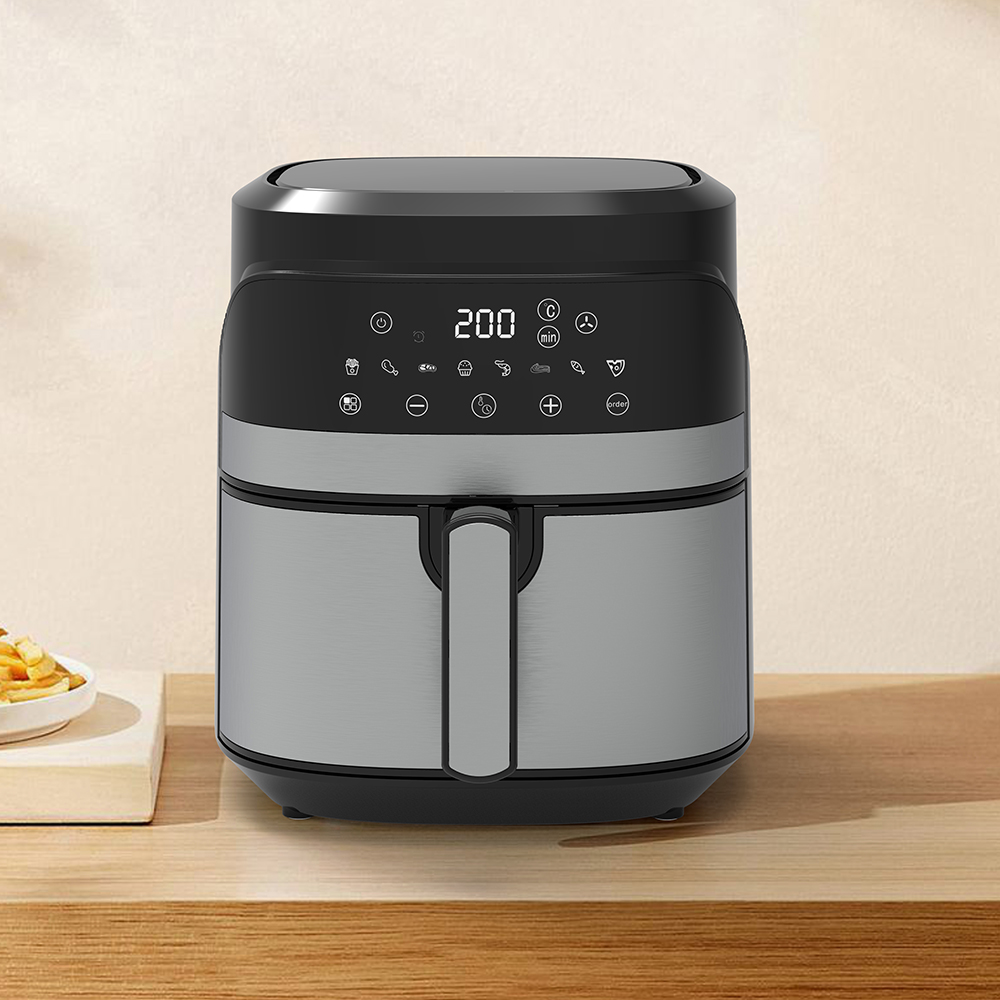 5.5L触摸屏数显温度定时器控制空气炸锅YYZG-550AS
